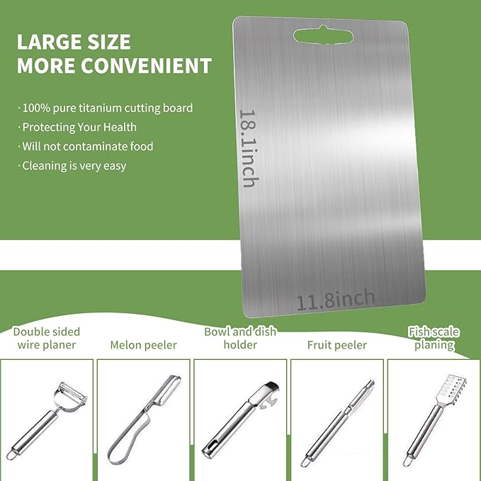 Everelo™ Titanium Cutting Board - لوح تقطيع التيتانيوم