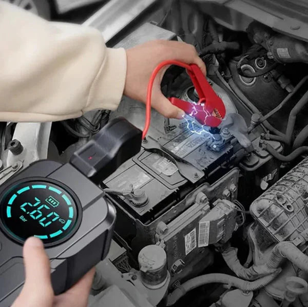 Everelo™Jump Starter With Air Pump جهاز تشغيل البطارية مع منفاخ هواء